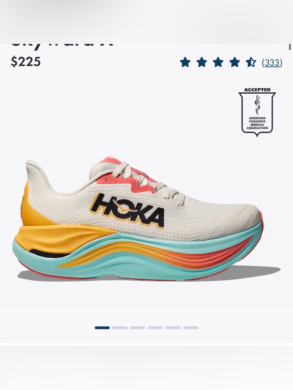 HOKA Skyward X Running Shoes, Size 10, Worn Once!